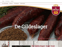 Tablet Screenshot of gildeslager.nl